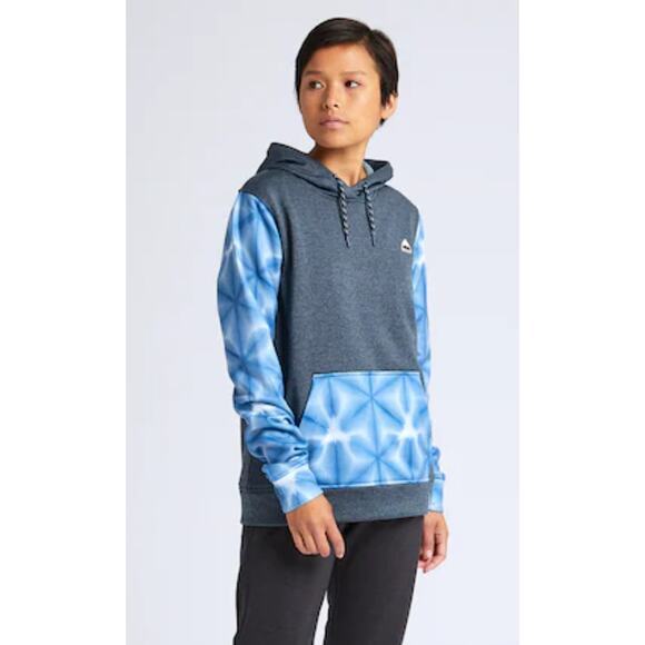Burton Oak Technical Pullover Sweatshirt Sz M Tie-Dye French Terry Sweat Wicking - Picture 1 of 11